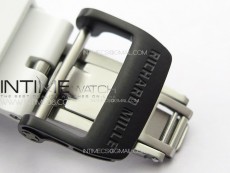 RM035-02 Forged Carbon Case KUF Best Edition White Crown on White Rubber Strap MIYOTA8215