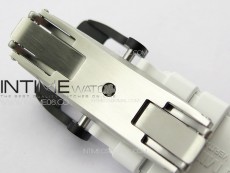 RM035-02 Forged Carbon Case KUF Best Edition White Crown on White Rubber Strap MIYOTA8215
