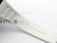 RM035-02 Forged Carbon Case KUF Best Edition White Crown on White Rubber Strap MIYOTA8215