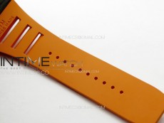 RM035-02 Forged Carbon Case KUF Best Edition Orange Crown on Orange Rubber Strap MIYOTA8215