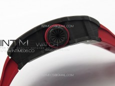 RM035-02 Forged Carbon Case KUF Best Edition Red Crown on Red Rubber Strap MIYOTA8215