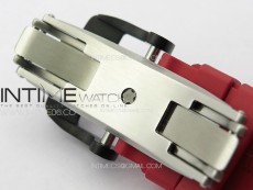RM035-02 Forged Carbon Case KUF Best Edition Red Crown on Red Rubber Strap MIYOTA8215