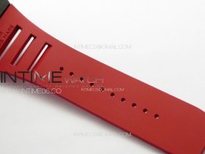 RM035-02 Forged Carbon Case KUF Best Edition Red Crown on Red Rubber Strap MIYOTA8215