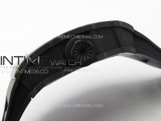RM035-02 Forged Carbon Case KUF Best Edition Black Crown on Black Rubber Strap MIYOTA8215