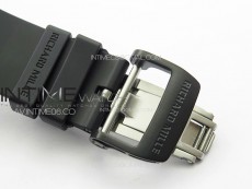 RM035-02 Forged Carbon Case KUF Best Edition Black Crown on Black Rubber Strap MIYOTA8215