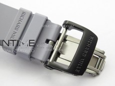 RM035-02 Forged Carbon Case KUF Best Edition Red Crown on Gray Rubber Strap MIYOTA8215