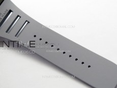 RM035-02 Forged Carbon Case KUF Best Edition Red Crown on Gray Rubber Strap MIYOTA8215