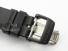 RM035-02 Forged Carbon Case KUF Best Edition Red Crown on Black Rubber Strap MIYOTA8215
