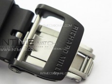 RM035-02 Forged Carbon Case KUF Best Edition Red Crown on Black Rubber Strap MIYOTA8215