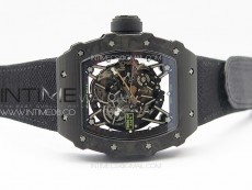 RM035-02 Forged Carbon Case KUF Best Edition Black Crown on Black Nylon Strap MIYOTA8215