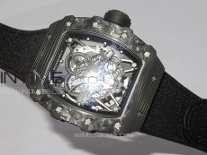 RM035-02 Forged Carbon Case KUF Best Edition Black Crown on Black Nylon Strap MIYOTA8215