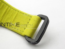 RM035-02 Forged Carbon Case KUF Best Edition Yellow Crown on Yellow Nylon Strap MIYOTA8215