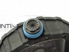 RM035-02 Forged Carbon Case KUF Best Edition Blue Crown on Blue Nylon Strap MIYOTA8215