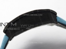 RM035-02 Forged Carbon Case KUF Best Edition Blue Crown on Blue Nylon Strap MIYOTA8215