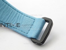 RM035-02 Forged Carbon Case KUF Best Edition Blue Crown on Blue Nylon Strap MIYOTA8215