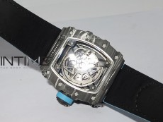 RM035-02 Forged Carbon Case KUF Best Edition Blue Crown on Blue Nylon Strap MIYOTA8215