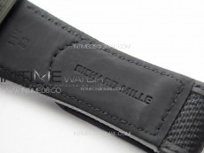 RM035-02 Forged Carbon Case KUF Best Edition Red Crown on Gray Nylon Strap MIYOTA8215