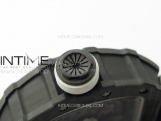 RM035-02 Forged Carbon Case KUF Best Edition White Crown on Green Nylon Strap MIYOTA8215