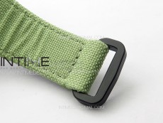 RM035-02 Forged Carbon Case KUF Best Edition White Crown on Green Nylon Strap MIYOTA8215