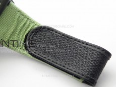 RM035-02 Forged Carbon Case KUF Best Edition White Crown on Green Nylon Strap MIYOTA8215