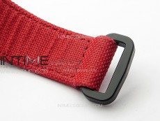 RM035-02 Forged Carbon Case KUF Best Edition Red Crown on Red Nylon Strap MIYOTA8215