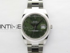 DateJust 41 126334 SS GMF 1:1 Best Edition Green Dial Arabic Markers on Oyster Bracelet