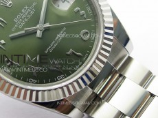 DateJust 41 126334 SS GMF 1:1 Best Edition Green Dial Arabic Markers on Oyster Bracelet