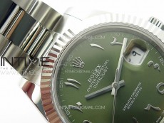 DateJust 41 126334 SS GMF 1:1 Best Edition Green Dial Arabic Markers on Oyster Bracelet