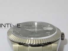 DateJust 41 126334 SS GMF 1:1 Best Edition Green Dial Arabic Markers on Oyster Bracelet