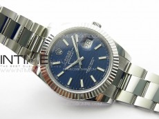 DateJust 41 126334 SS GMF 1:1 Best Edition Blue Fluted Dial on Oyster Bracelet