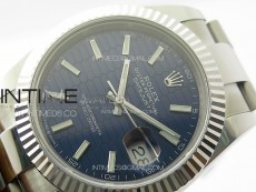 DateJust 41 126334 SS GMF 1:1 Best Edition Blue Fluted Dial on Oyster Bracelet