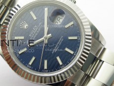 DateJust 41 126334 SS GMF 1:1 Best Edition Blue Fluted Dial on Oyster Bracelet