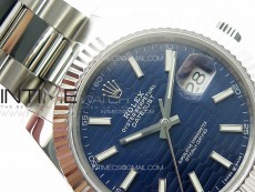 DateJust 41 126334 SS GMF 1:1 Best Edition Blue Fluted Dial on Oyster Bracelet