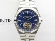 Overseas Tourbillon SS BBR Best Edition Blue Dial on SS Bracelet
