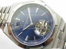 Overseas Tourbillon SS BBR Best Edition Blue Dial on SS Bracelet