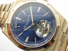 Overseas Tourbillon RG BBR Best Edition Blue Dial on RG Bracelet