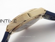 Overseas Tourbillon RG BBR Best Edition Blue Dial on Blue Rubber Strap