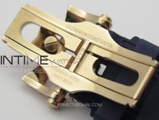 Overseas Tourbillon RG BBR Best Edition Blue Dial on Blue Rubber Strap