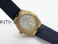 Overseas Tourbillon RG BBR Best Edition Blue Dial on Blue Rubber Strap