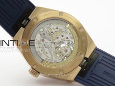 Overseas Tourbillon RG BBR Best Edition Blue Dial on Blue Rubber Strap