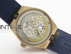 Overseas Tourbillon RG BBR Best Edition Blue Dial on Blue Rubber Strap