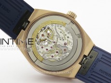 Overseas Tourbillon RG BBR Best Edition Blue Dial on Blue Rubber Strap