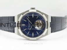 Overseas Tourbillon SS BBR Best Edition Blue Dial on Blue Leather Strap