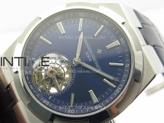 Overseas Tourbillon SS BBR Best Edition Blue Dial on Blue Leather Strap