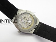 Overseas Tourbillon SS BBR Best Edition Blue Dial on Blue Leather Strap