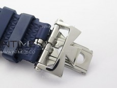 Overseas Tourbillon SS BBR Best Edition Blue Dial on Blue Rubber Strap