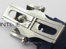 Overseas Tourbillon SS BBR Best Edition Blue Dial on Blue Rubber Strap