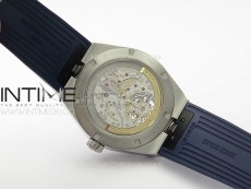 Overseas Tourbillon SS BBR Best Edition Blue Dial on Blue Rubber Strap