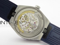 Overseas Tourbillon SS BBR Best Edition Blue Dial on Blue Rubber Strap