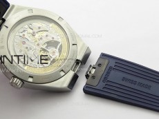 Overseas Tourbillon SS BBR Best Edition Blue Dial on Blue Rubber Strap